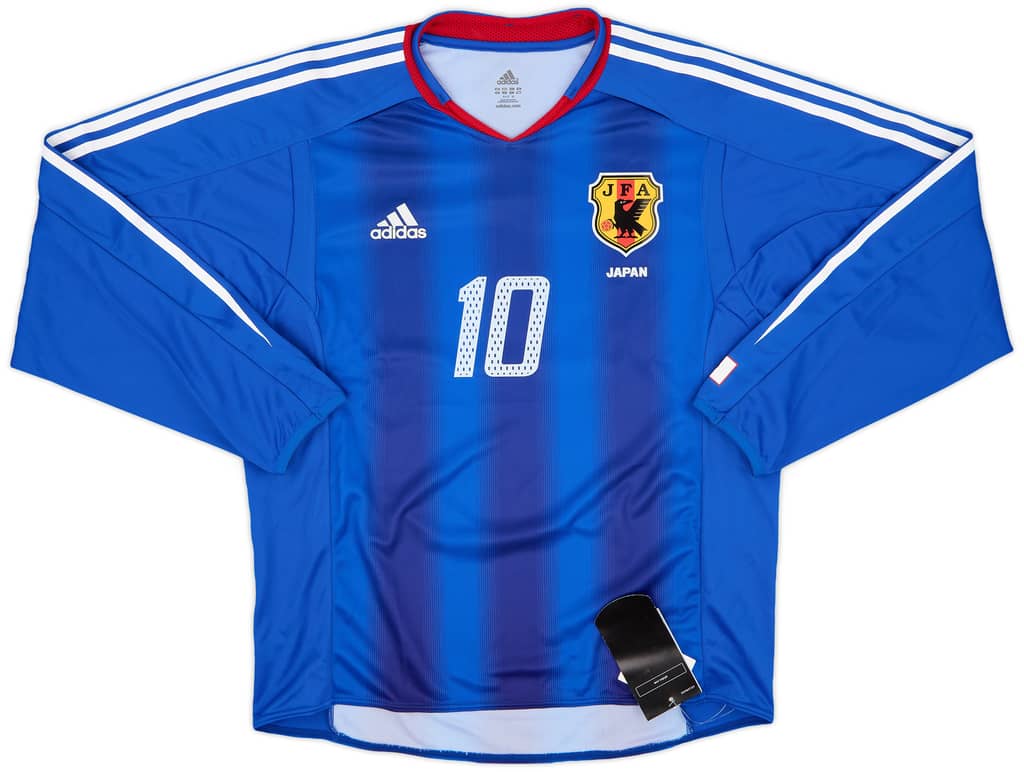 2004-06 Japan Home L/S Shirt Nakamura #10 (M)