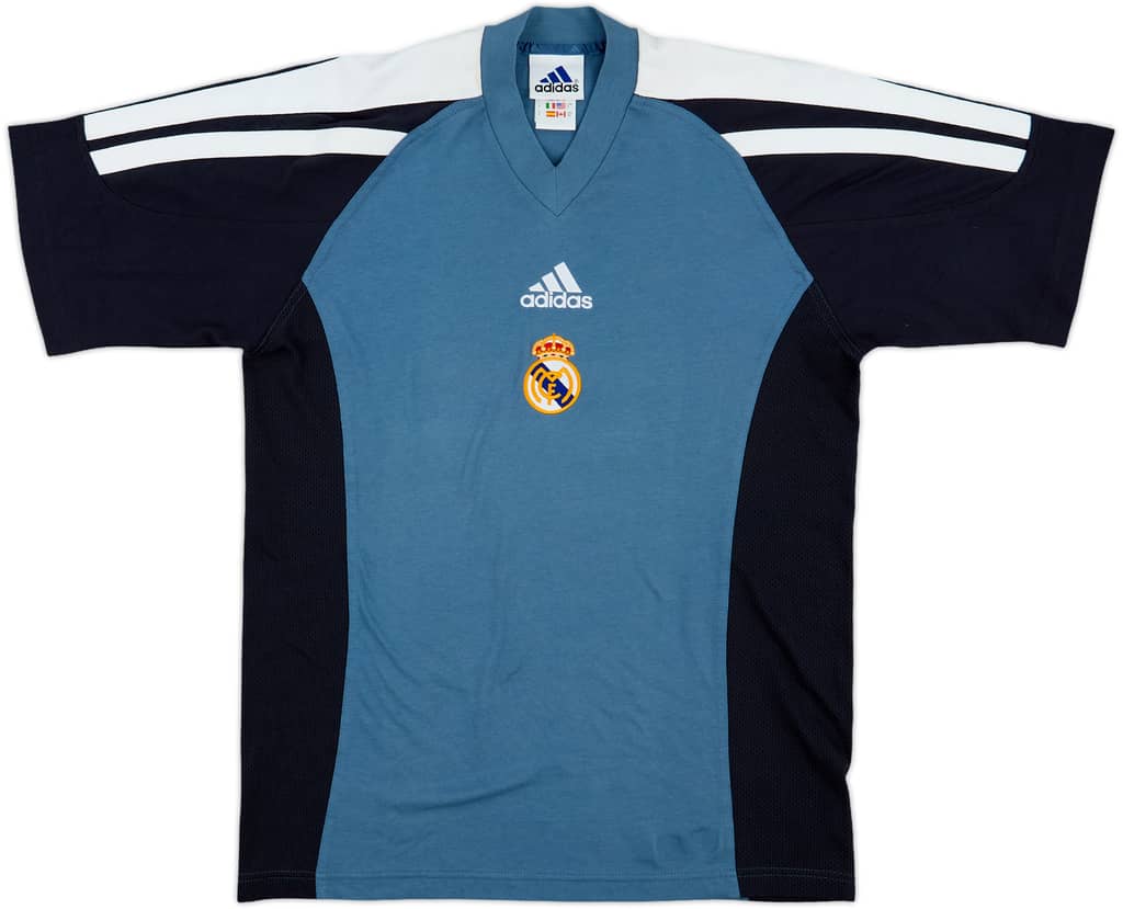 2001-02 Real Madrid adidas Cotton Tee - 9/10 - (S)