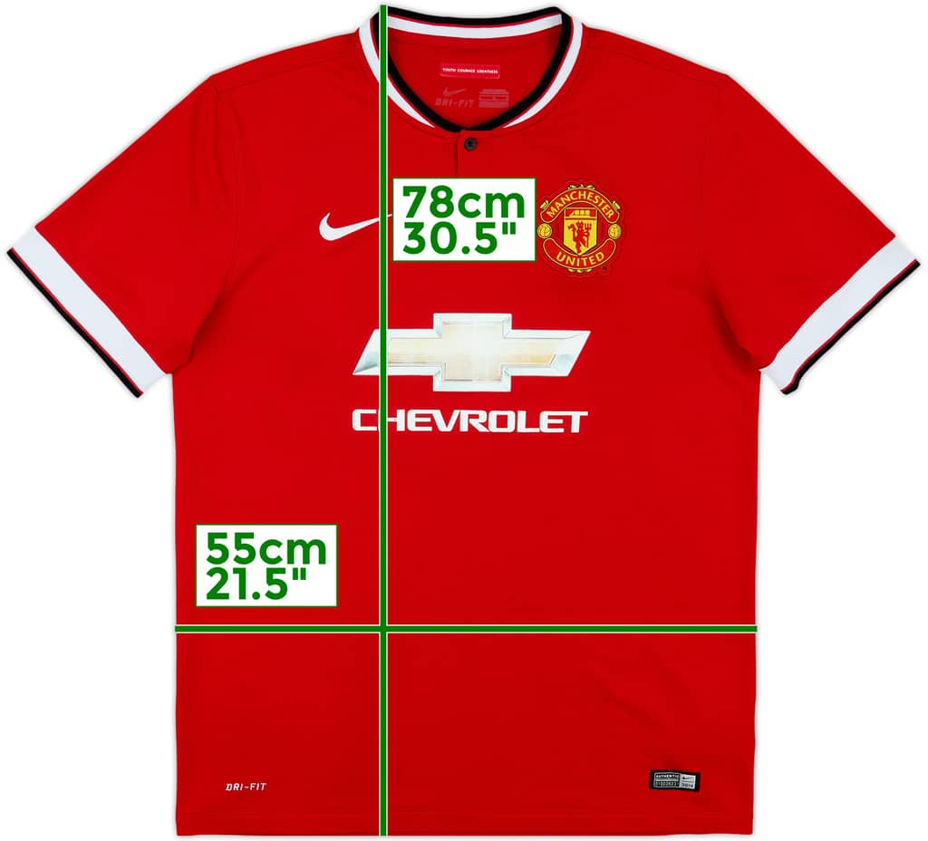 2014-15 Manchester United Home Shirt - 5/10 - (L)