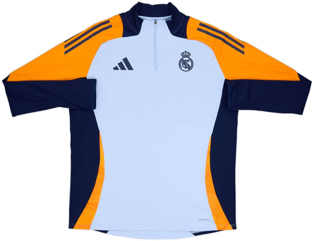 2024-25 Real Madrid adidas 1/4 Zip Training Top - 8/10 - (XL)