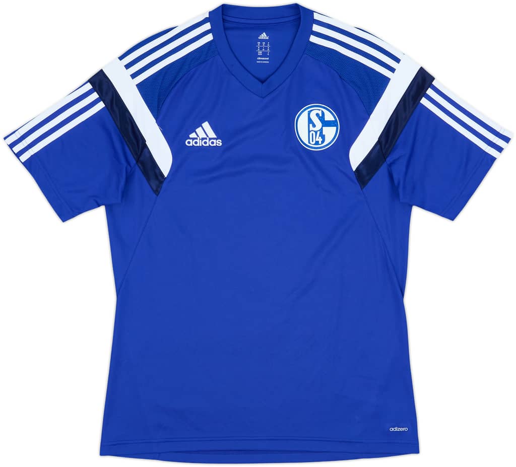 2014-15 Schalke adizero Training Shirt - 7/10 - (M)