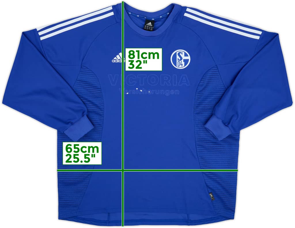 2002-04 Schalke Home L/S Shirt - 4/10 - (XXL)