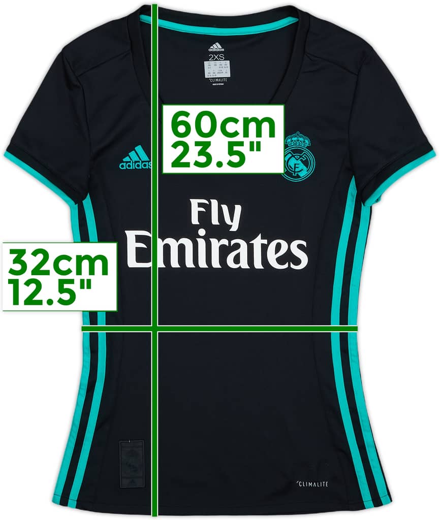 2017-18 Real Madrid Away Shirt - 10/10 - (Women's XXS)