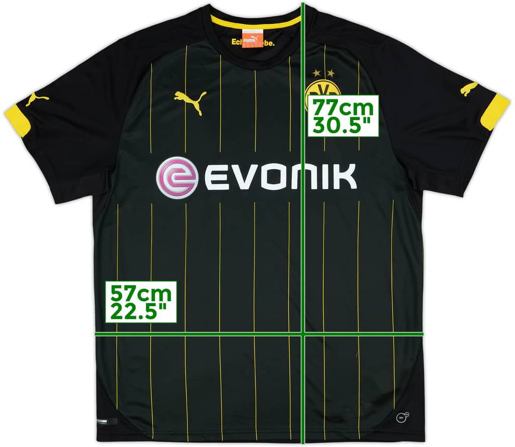 Camiseta de visitante del Borussia Dortmund 2014-16 - 10/10 - (XL)