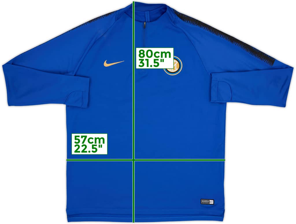 2017-18 Inter Milan Nike 1/4 Zip Drill Top - 6/10 - (XL)