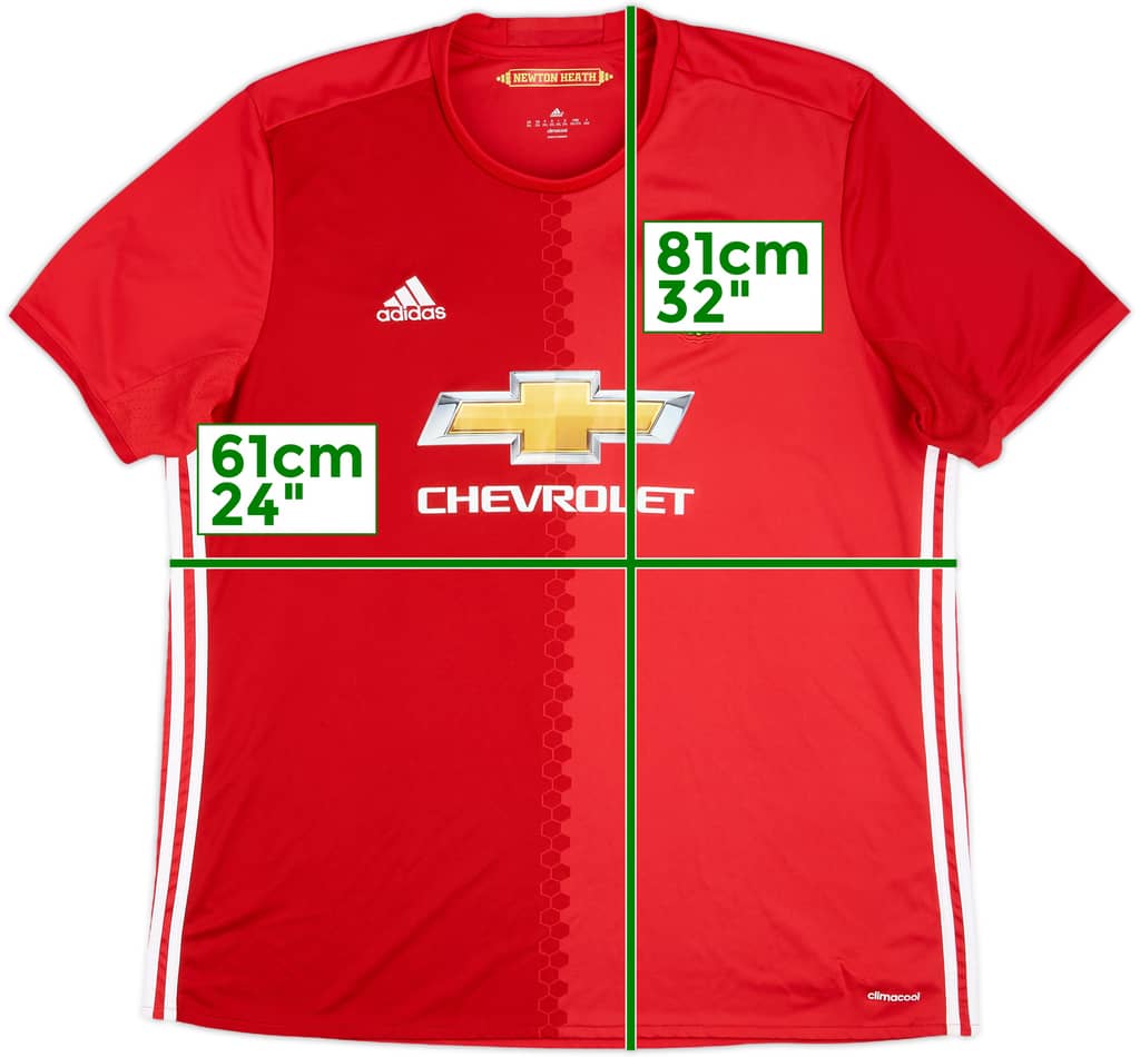 2016-17 Manchester United Home Shirt - 5/10 - (XXL)