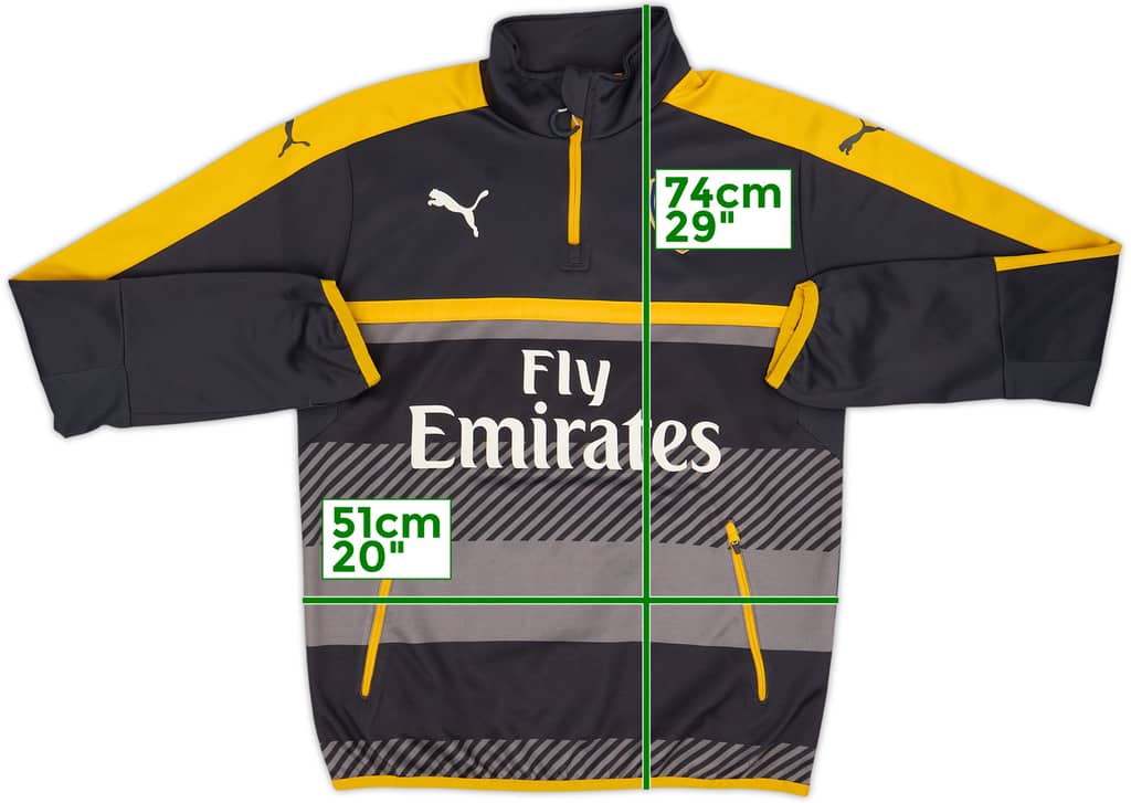2016-17 Arsenal Puma 1/4 Zip Drill Top - 6/10 - (M)