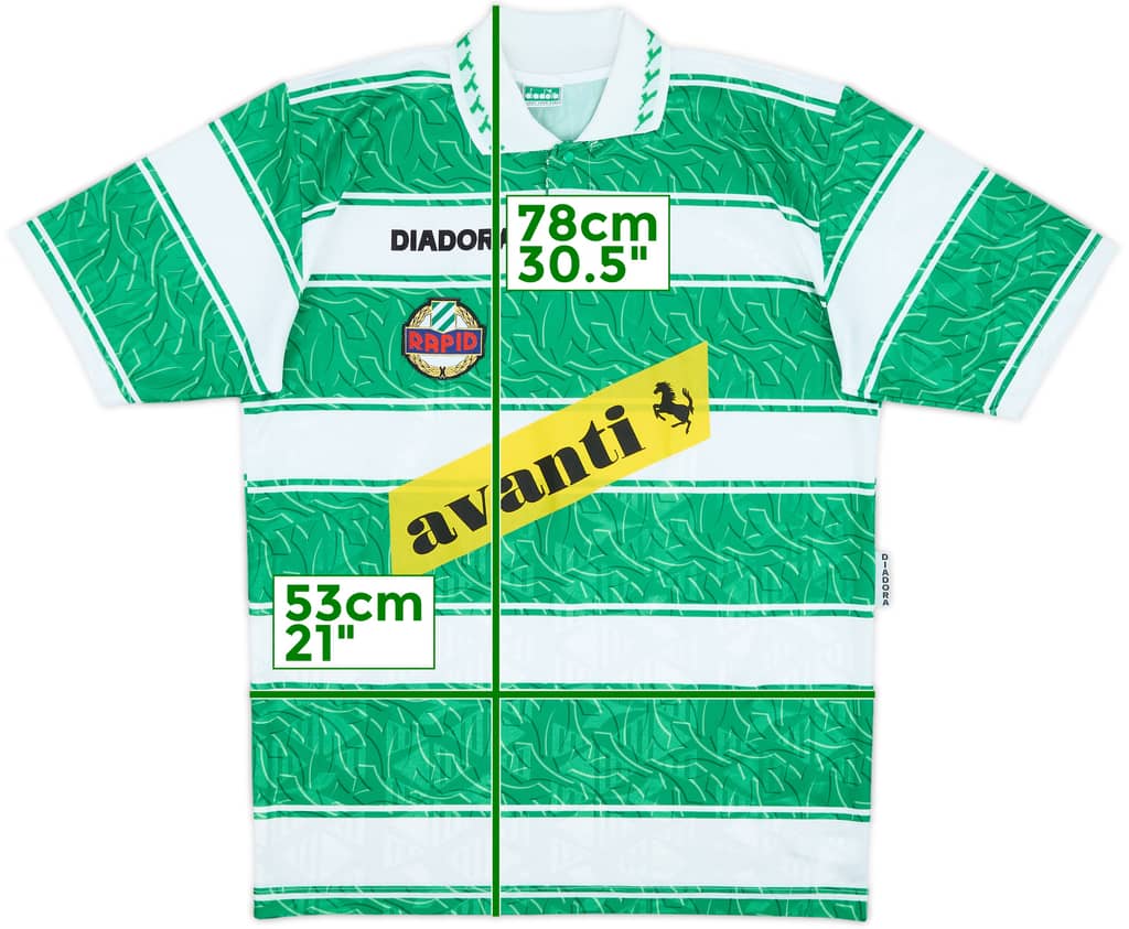 1995-96 Rapid Vienna Home Shirt - 9/10 - (L)