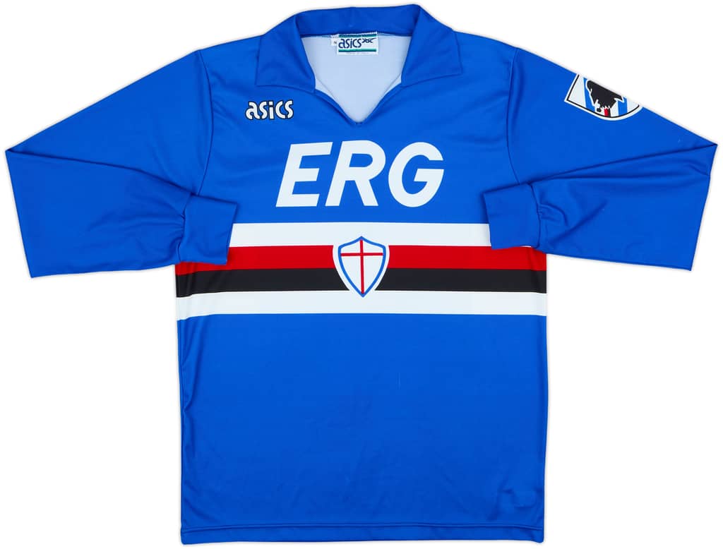 1992-94 Sampdoria Home L/S Shirt - 10/10 - (S)