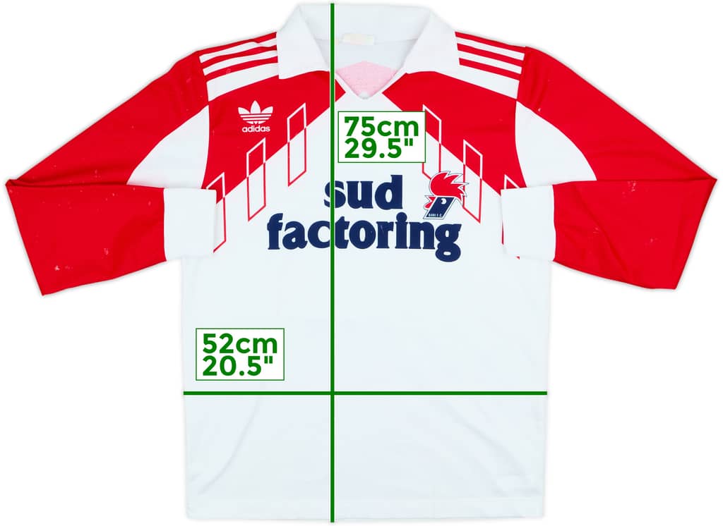 1990-91 Bari Home L/S Shirt - 7/10 - (L)