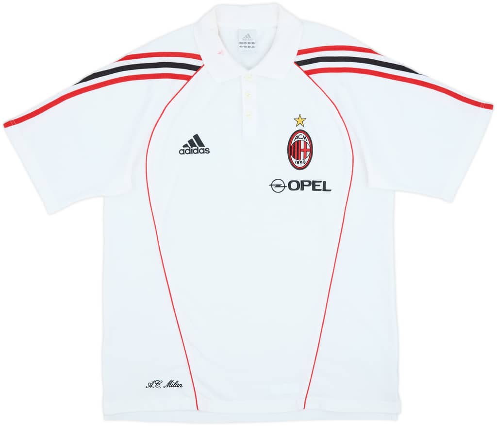 2005-06 AC Milan adidas Polo Shirt - 6/10 - (M/L)