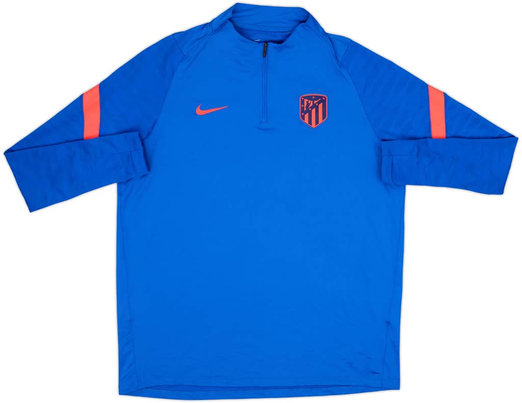 2021-22 Atletico Madrid Nike 1/4 Zip Drill Top - 10/10 - (XL)