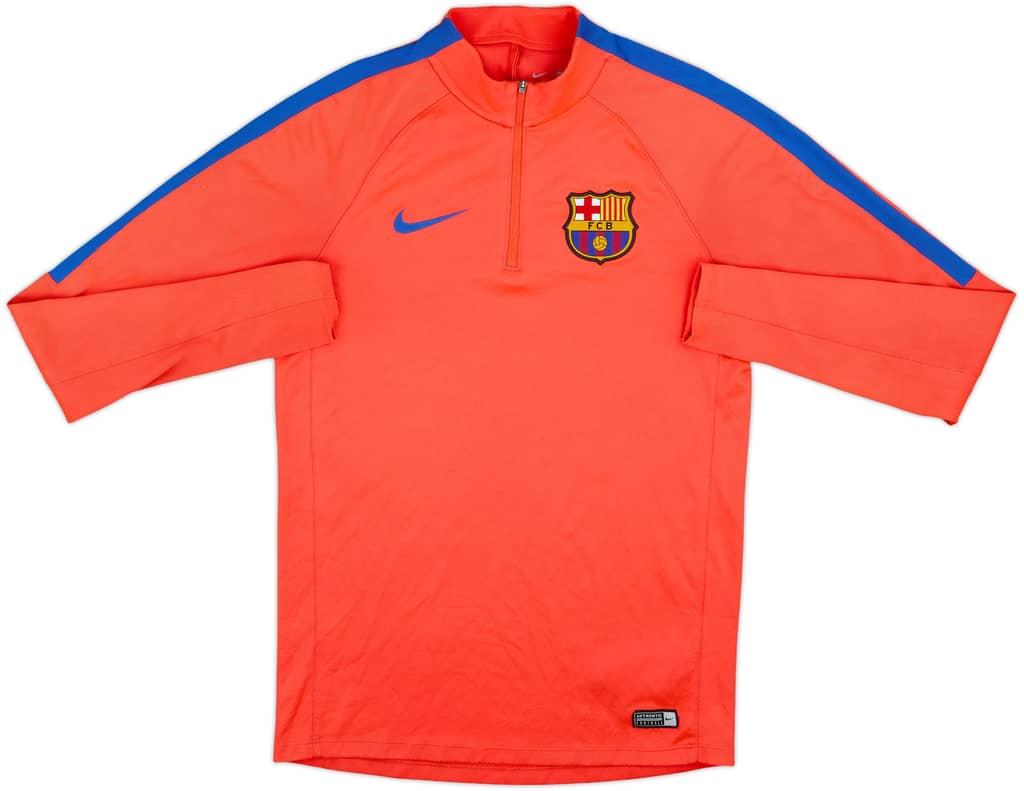 2016-17 Barcelona Nike 1/4 Zip Drill Top - 5/10 - (S)