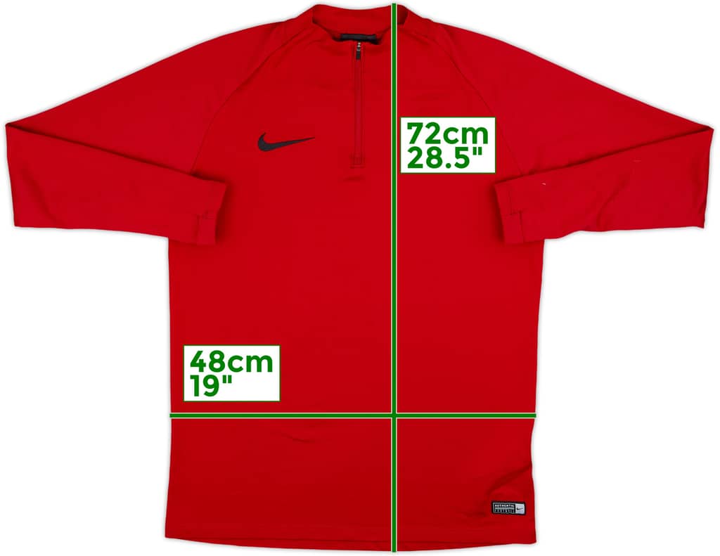 2019-20 Paris Saint-Germain Nike 1/4 Zip Drill Top - 7/10 - (M)