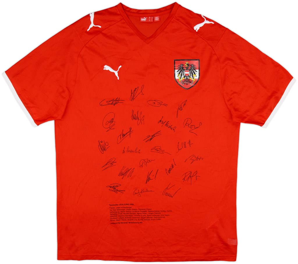 2008-09 Austria 'Signed' Home Shirt - 10/10 - (L)