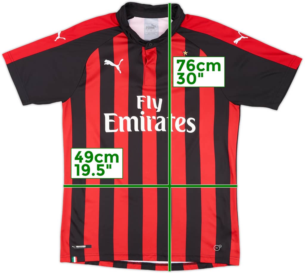 2018-19 AC Milan Home Shirt - 4/10 - (L)
