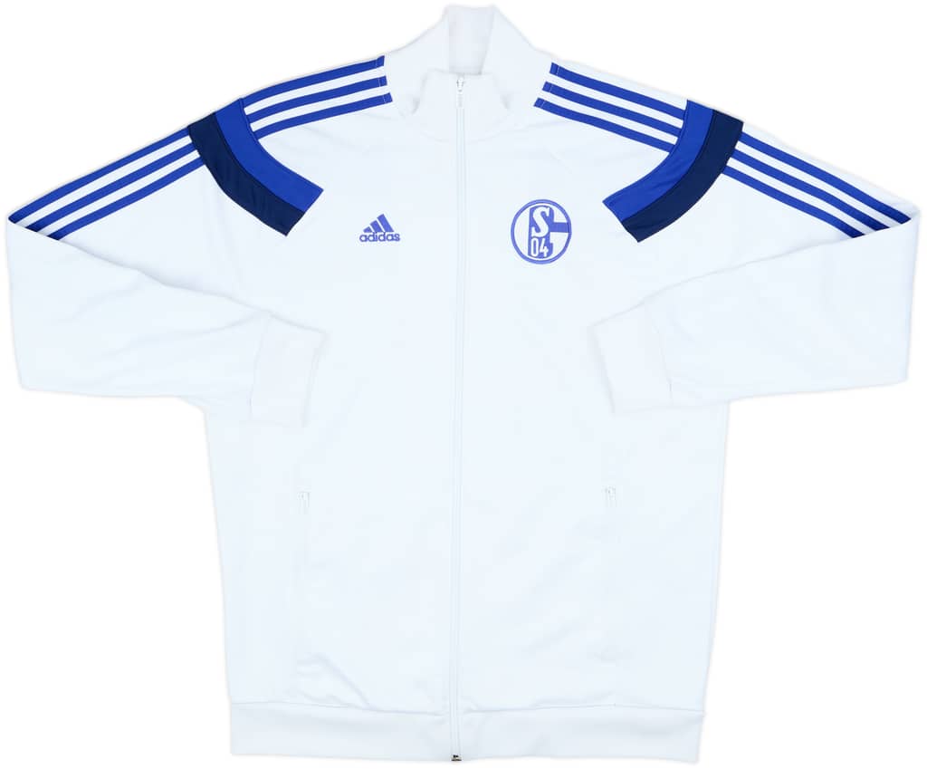 2014-15 Schalke adidas Track Jacket - 7/10 - (M)
