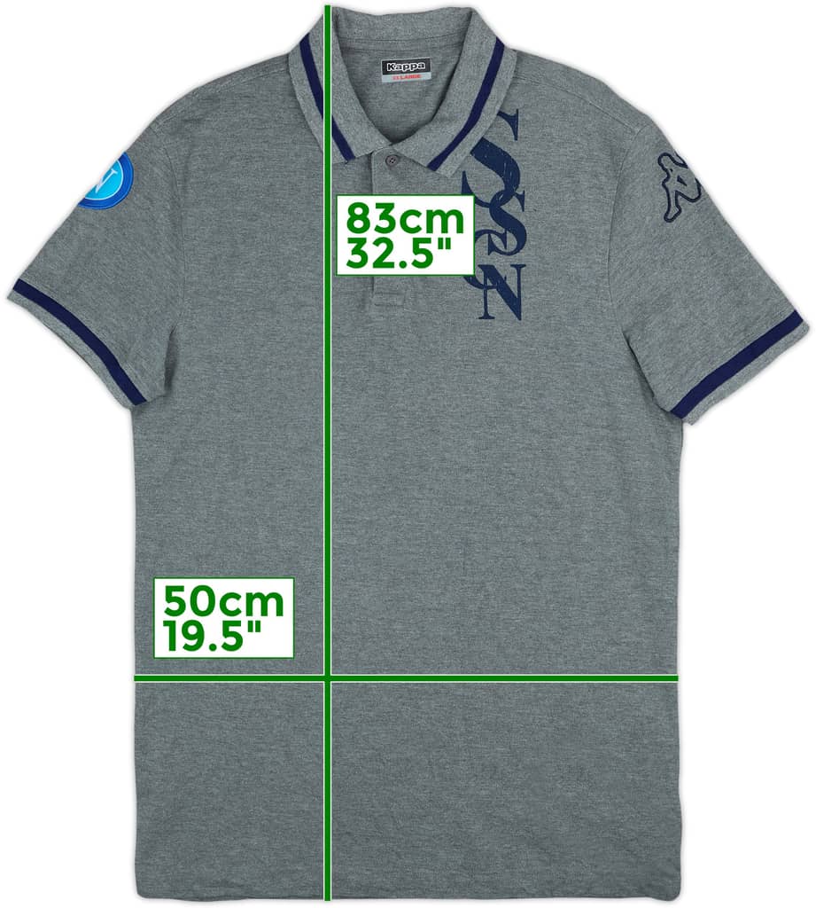 2015-16 Napoli Kappa Polo Shirt - 8/10 - (XXL)