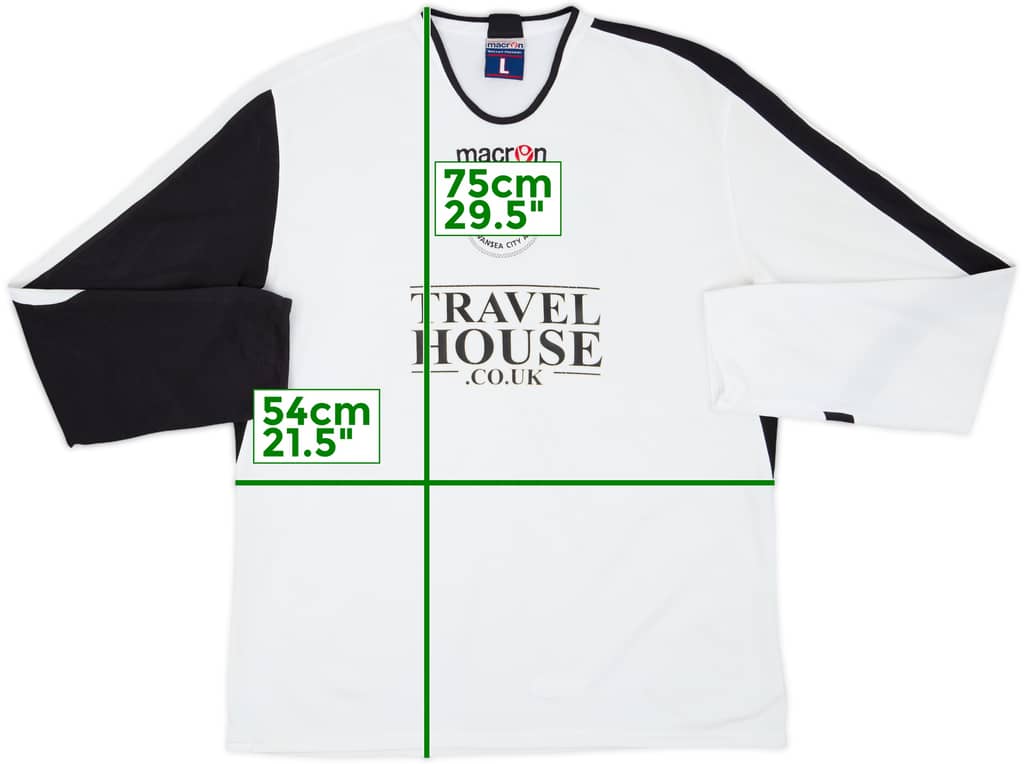 2006-07 Swansea City Home L/S Shirt - 7/10 - (L)