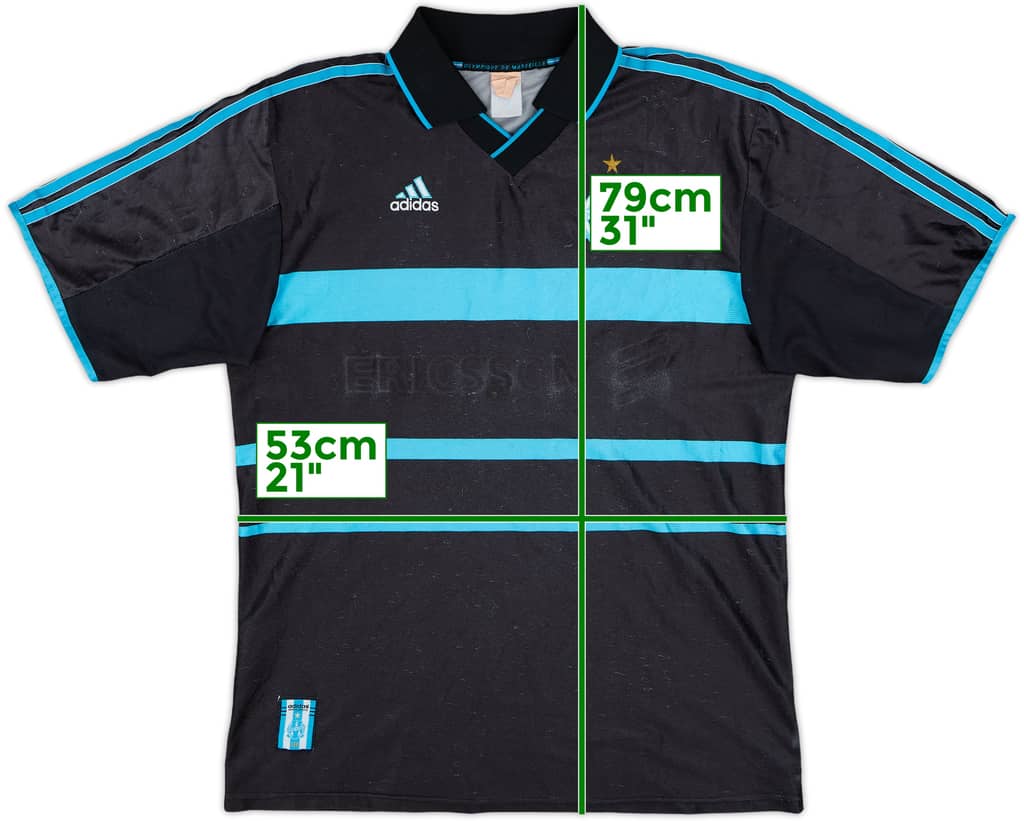 1999-00 Olympique Marseille Third Shirt - 4/10 - (XL)