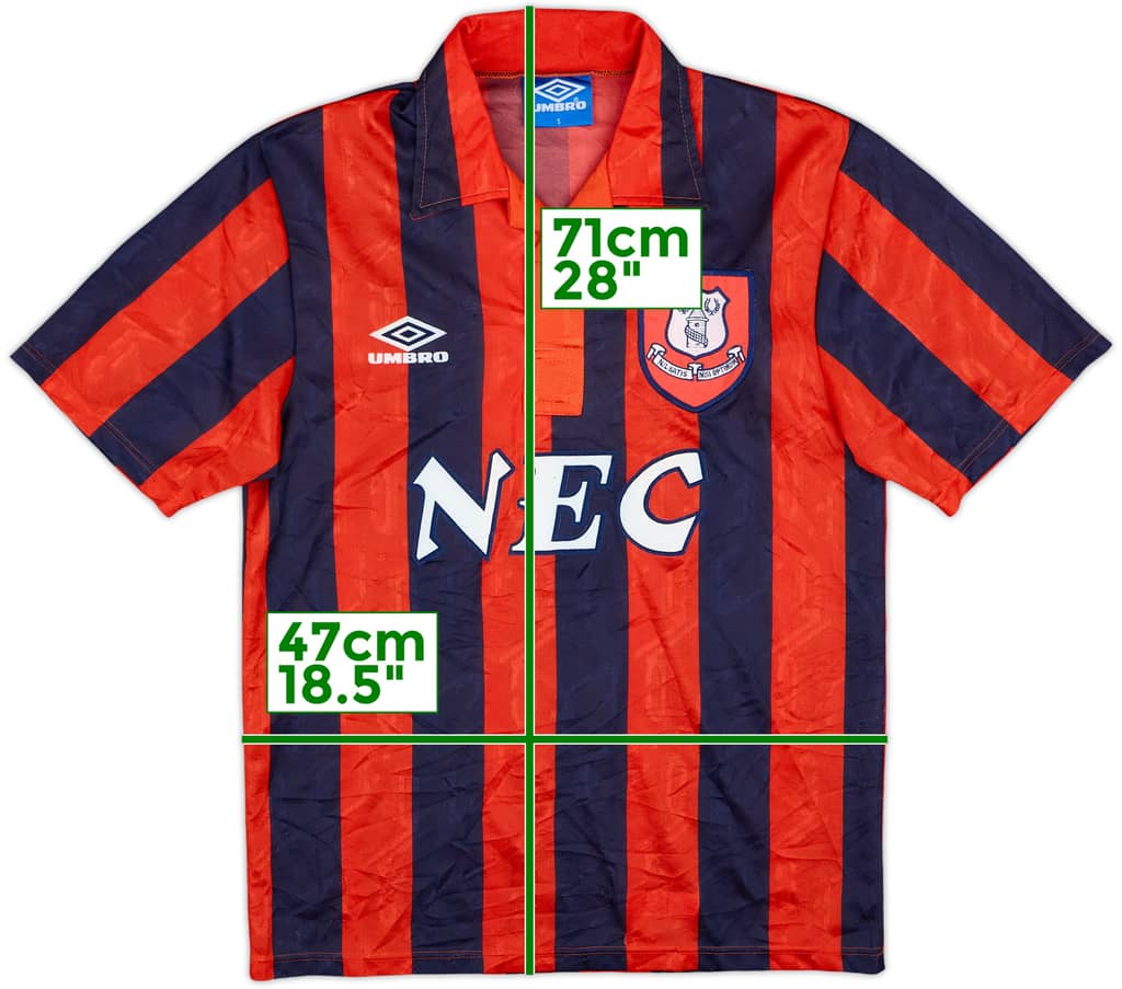 1992-94 Everton Away Shirt - 8/10 - (S)