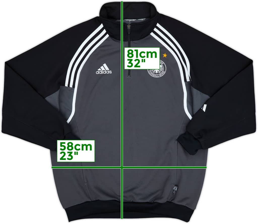 2000-02 Germany adidas 1/4 Zip Training Top - 8/10 - (XXL)