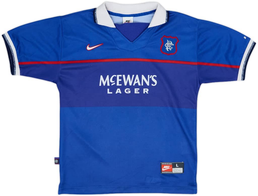 1997-99 Rangers Home Shirt - 8/10 - (L.Boys)