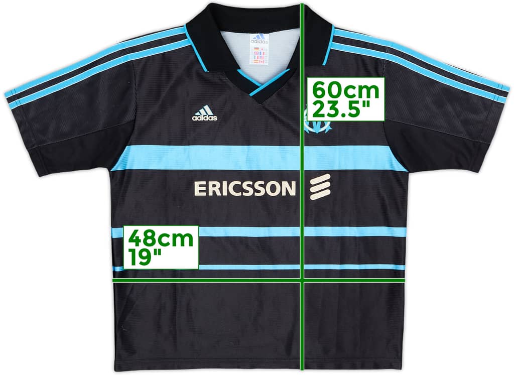 1999-00 Olympique Marseille Third Shirt - 8/10 - (M.Boys)