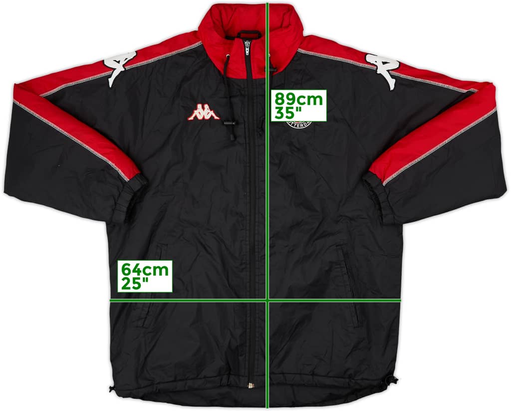 2001-02 Feyenoord Kappa Padded Bench Coat - 9/10 - (L)