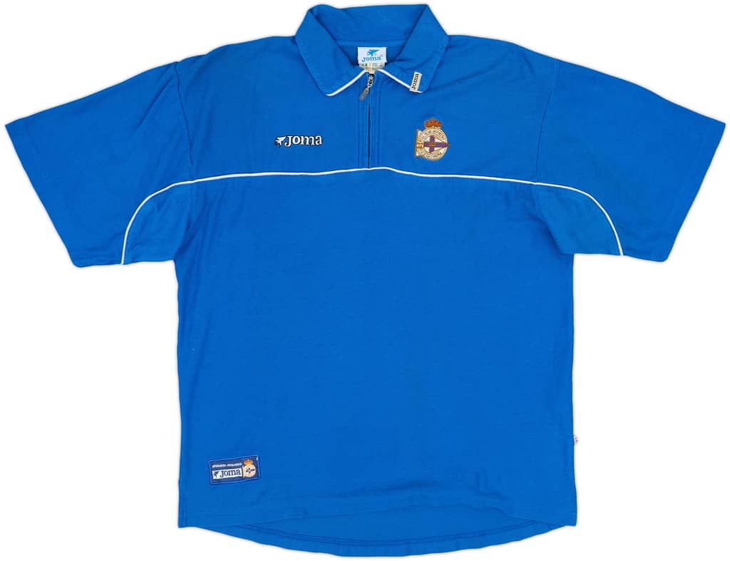 2003-04 Deportivo de La Coruna Joma Zip Polo Shirt - 6/10 - (M)