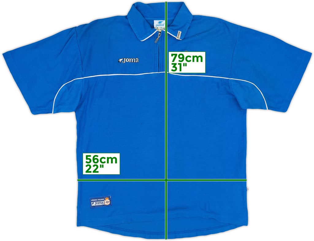 2003-04 Deportivo de La Coruna Joma Zip Polo Shirt - 6/10 - (M)