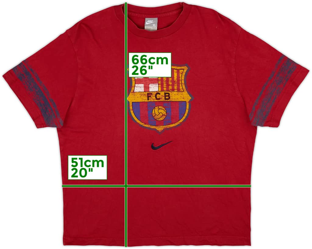 2008-09 Barcelona Nike Graphic Tee - 10/10 - (XL)