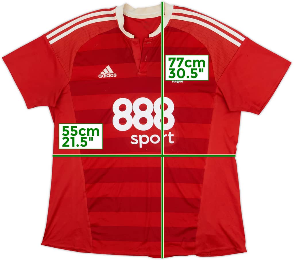 2016-17 Nottingham Forest Home Shirt - 4/10 - (L)