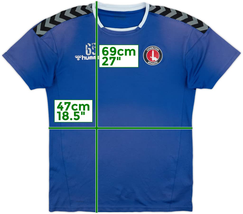 2020-21 Charlton Player Issue Hummel Training Shirt #65 - 4/10 - (M)