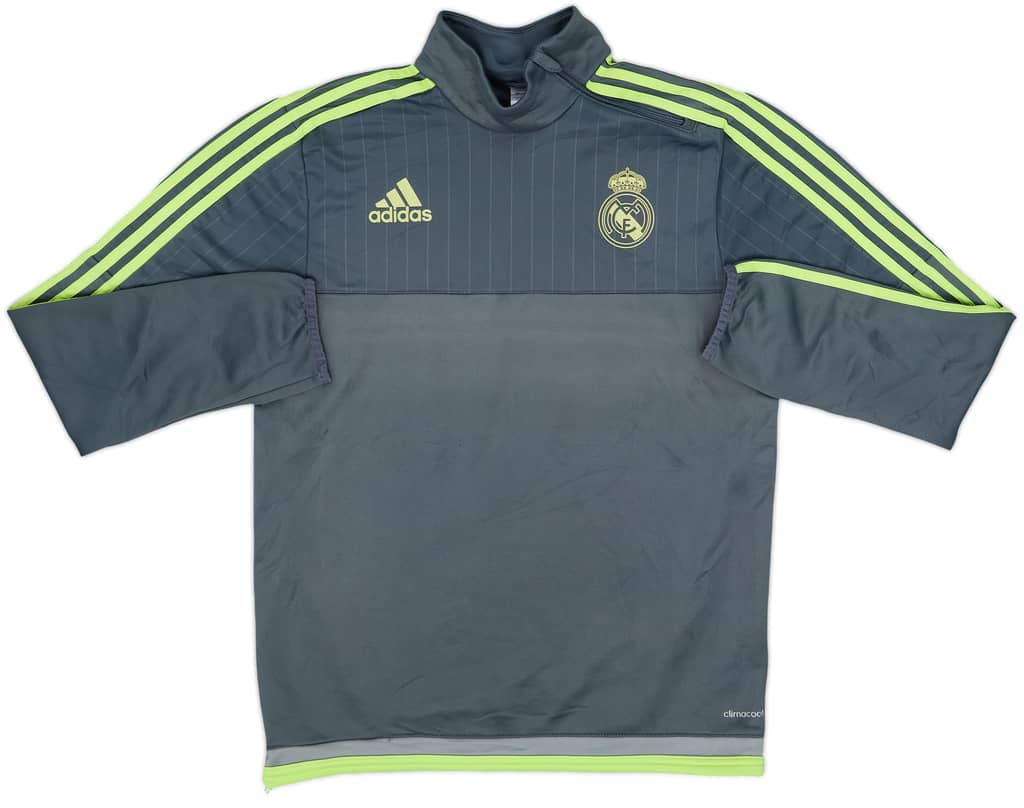 2015-16 Real Madrid adidas 1/4 Zip Training Top - 7/10 - (S)