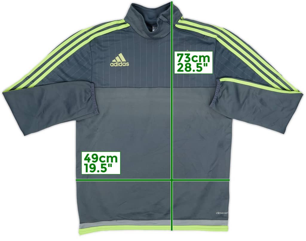 2015-16 Real Madrid adidas 1/4 Zip Training Top - 7/10 - (S)
