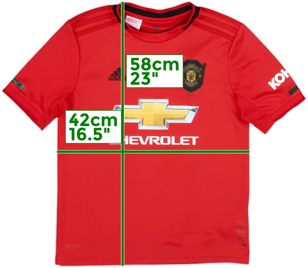 2019-20 Manchester United Home Shirt - 7/10 - (M.Boys)