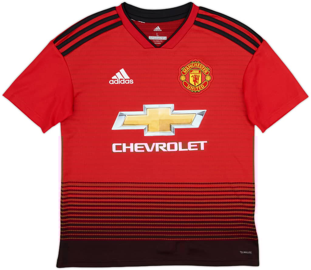2018-19 Manchester United Home Shirt - 8/10 - (L.Boys)