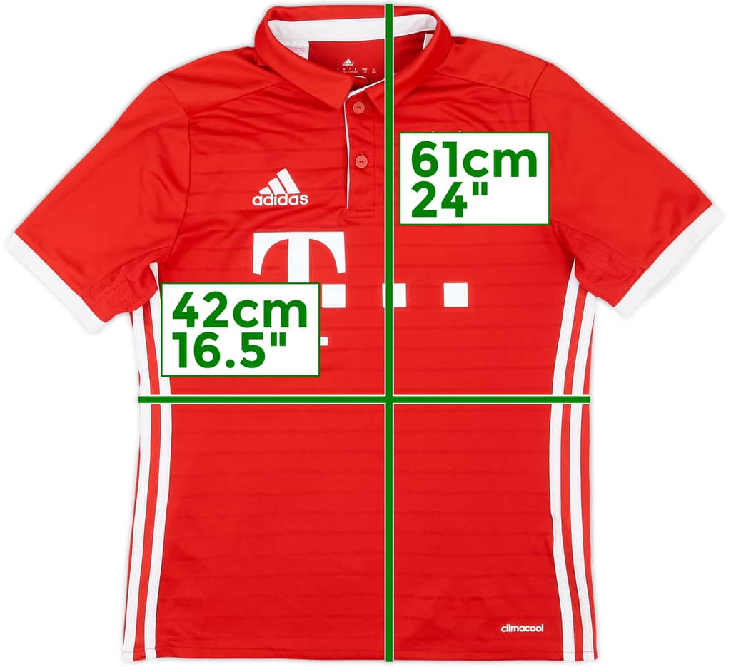 2016-17 Bayern Munich Home Shirt - 8/10 - (L.Boys)