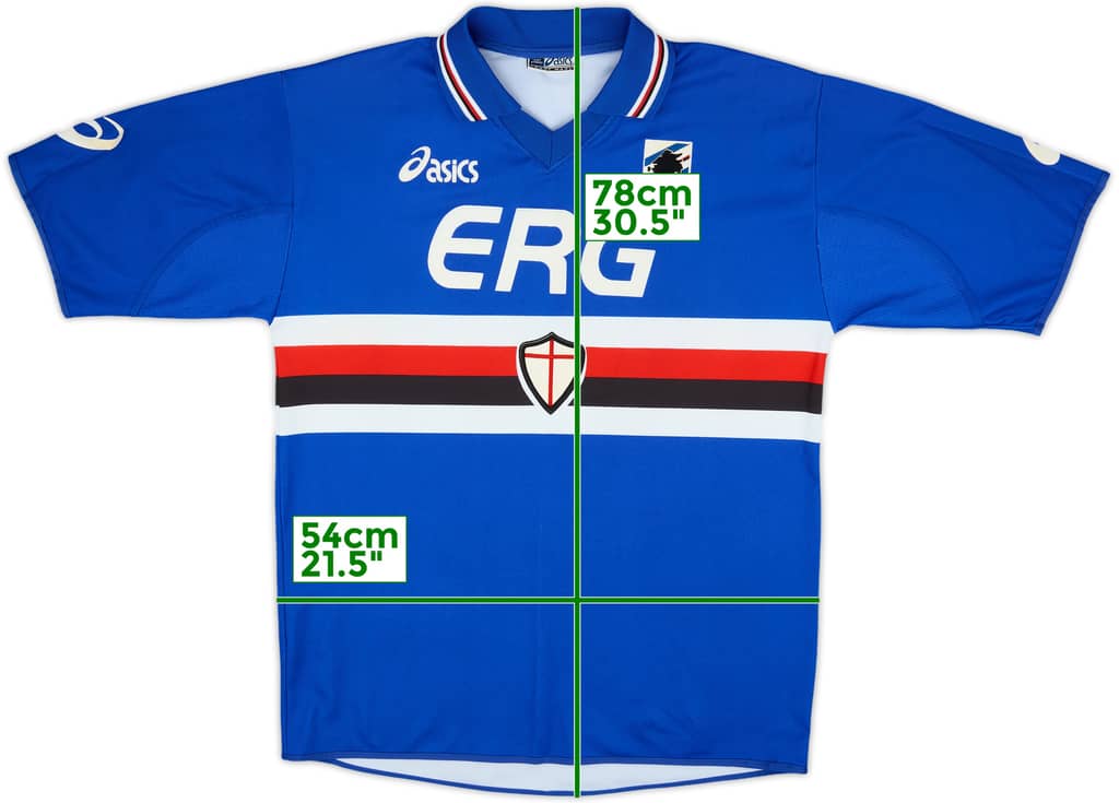 2003-04 Sampdoria Home Shirt - 8/10 - (L)