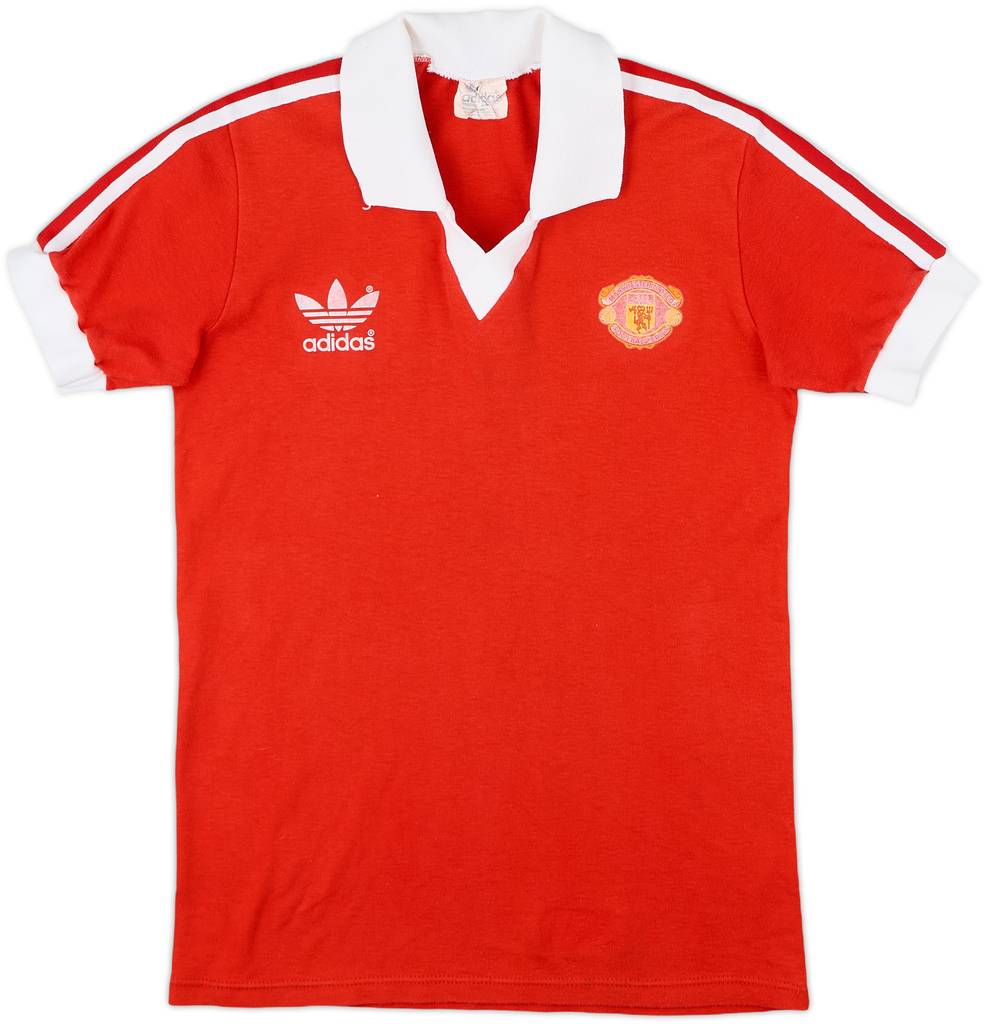 1980-82 Manchester United Home Shirt - 6/10 - (L.Boys)