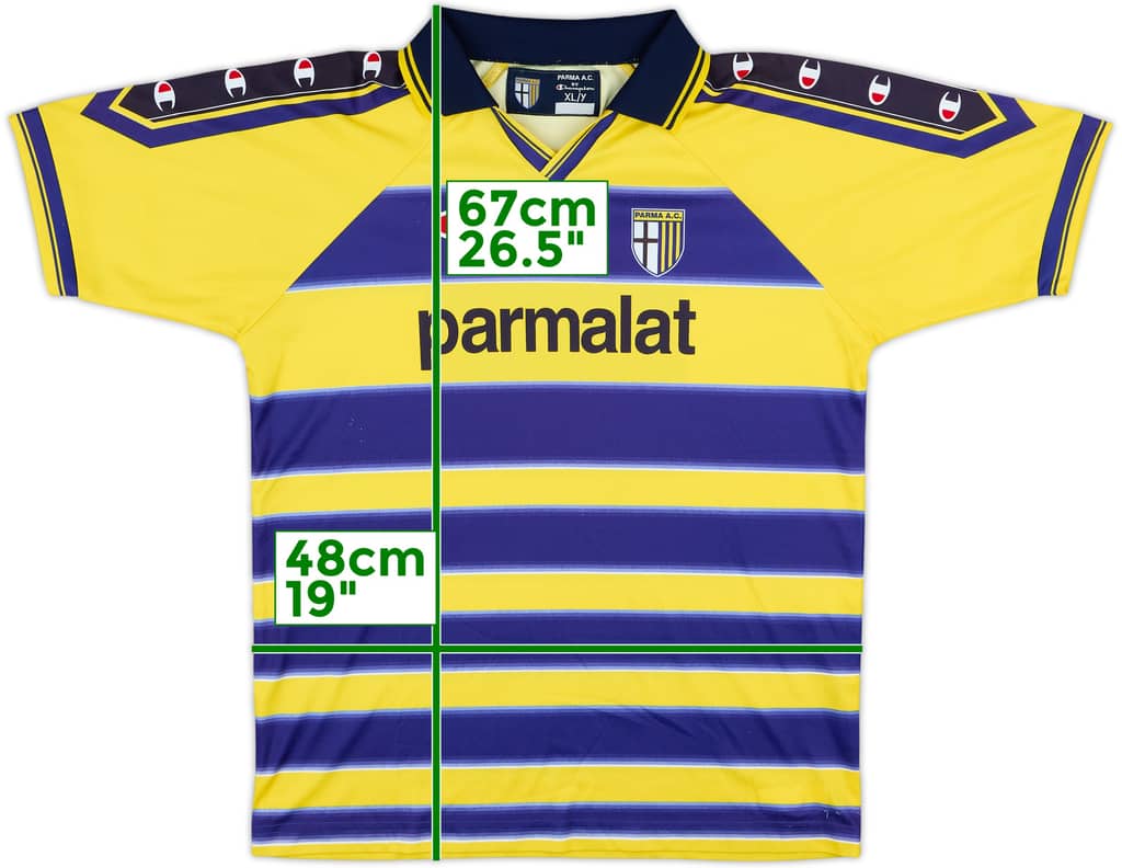 1999-00 Parma Basic Home Shirt - 8/10 - (XL.Boys)