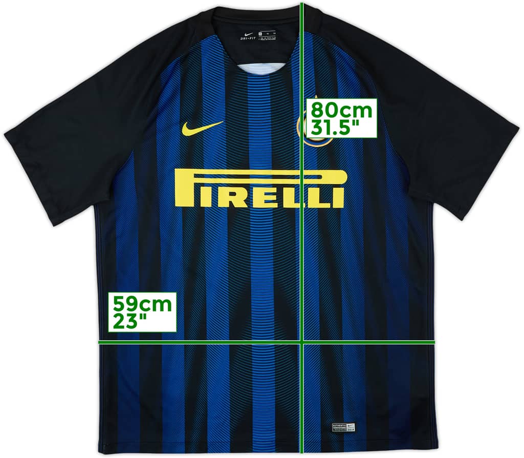 2016-17 Inter Milan Home Shirt - 8/10 - (XL)