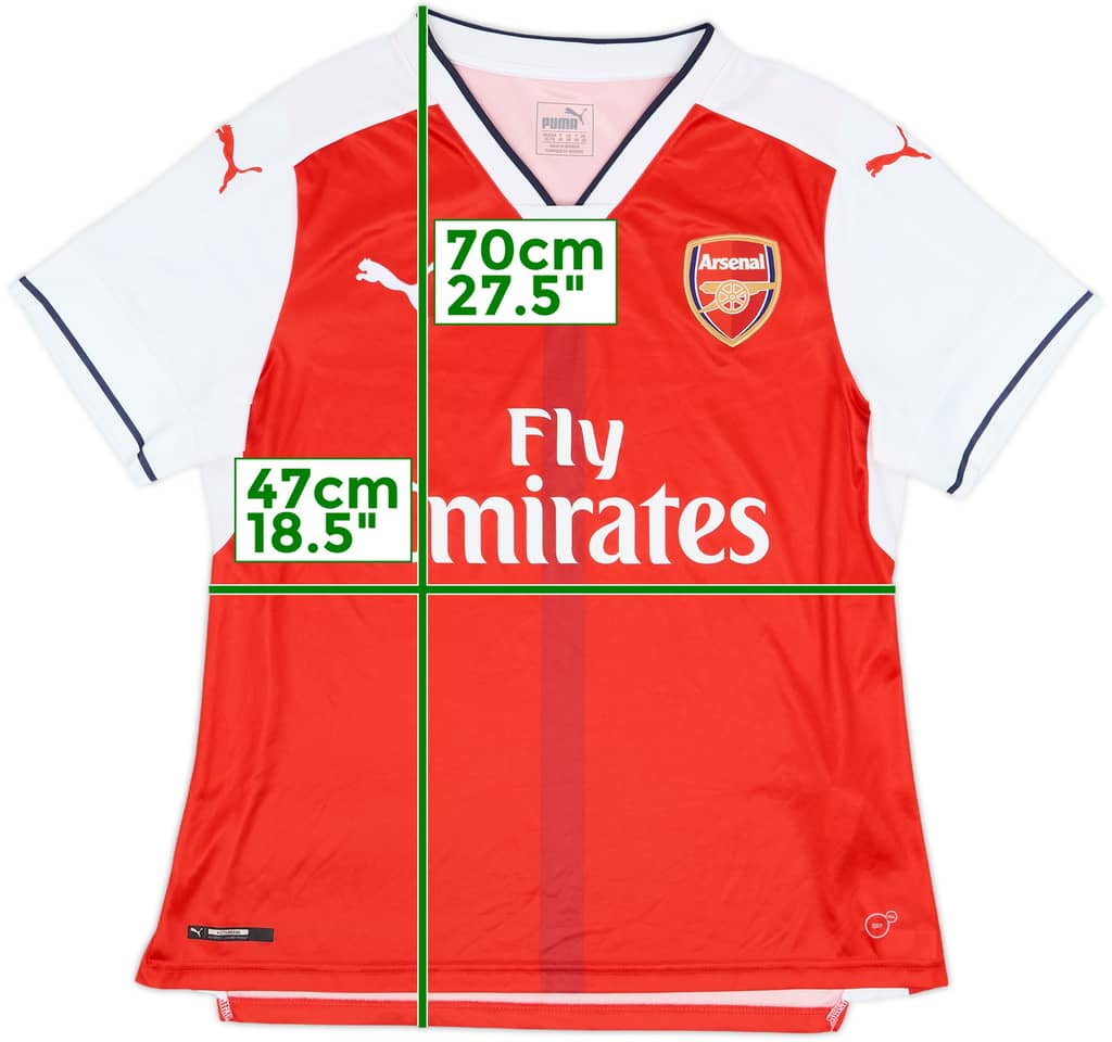 2016-17 Arsenal Home Shirt - 9/10 - (Women's XL)