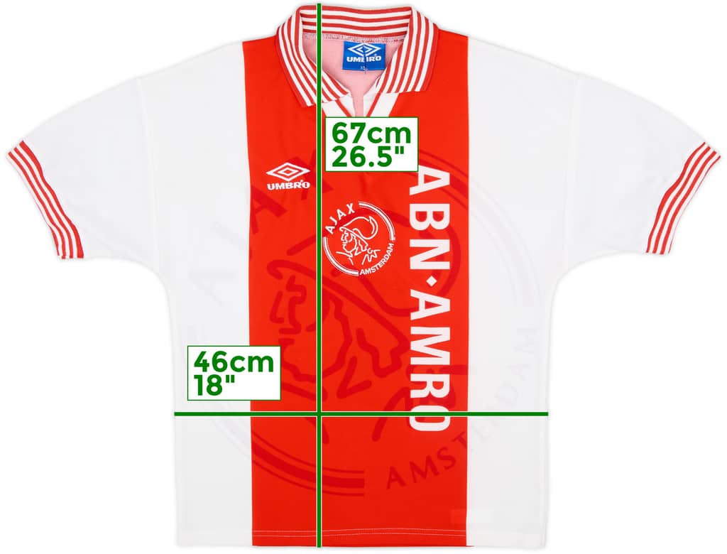 1995-96 Ajax Home Shirt - 8/10 - (XS)