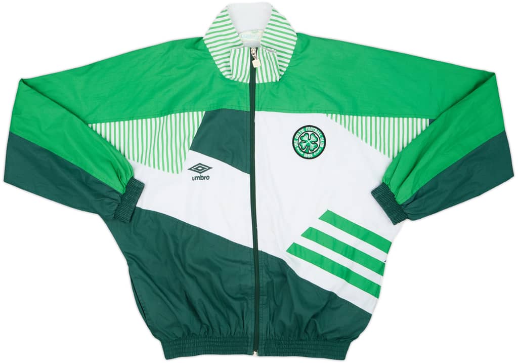 1991-92 Celtic Umbro Track Jacket - 8/10 - (L)