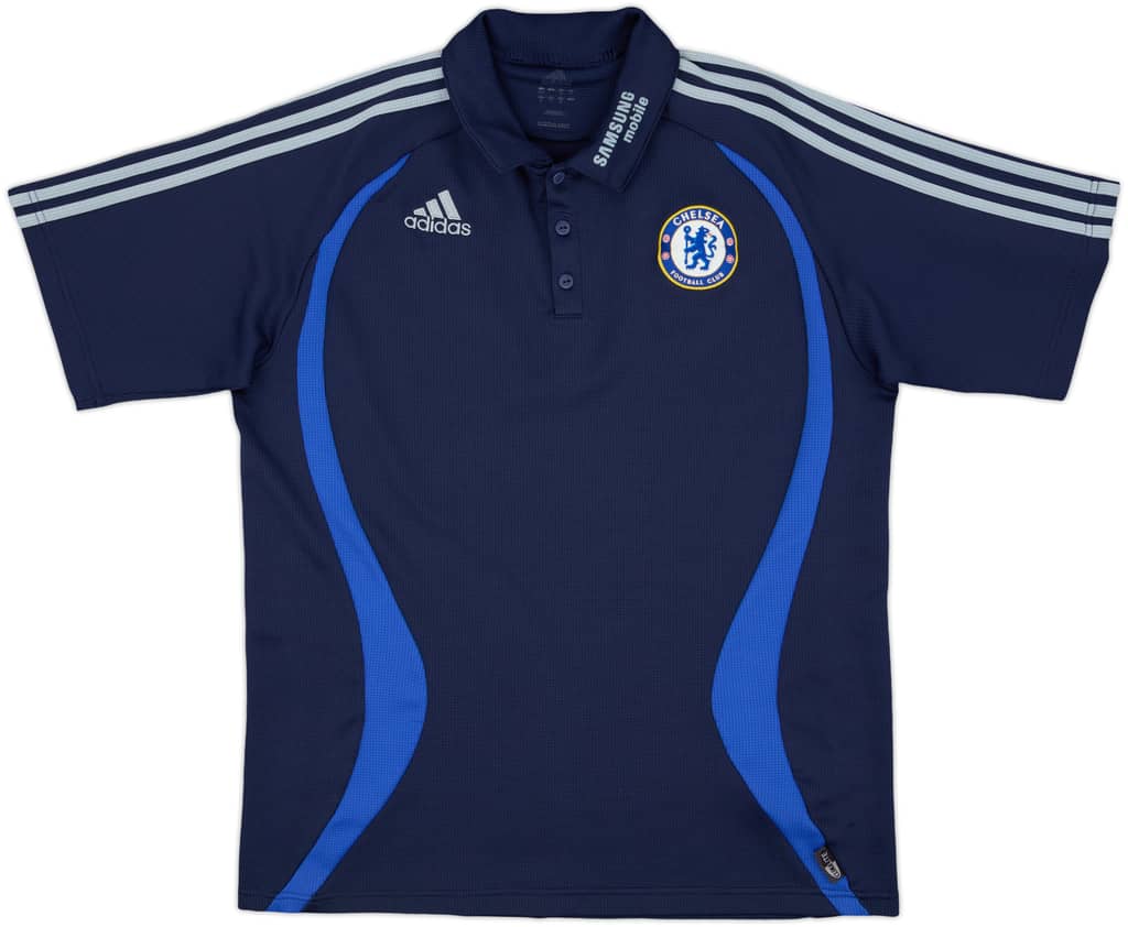 2006-07 Chelsea adidas Polo Shirt - 8/10 - (L)