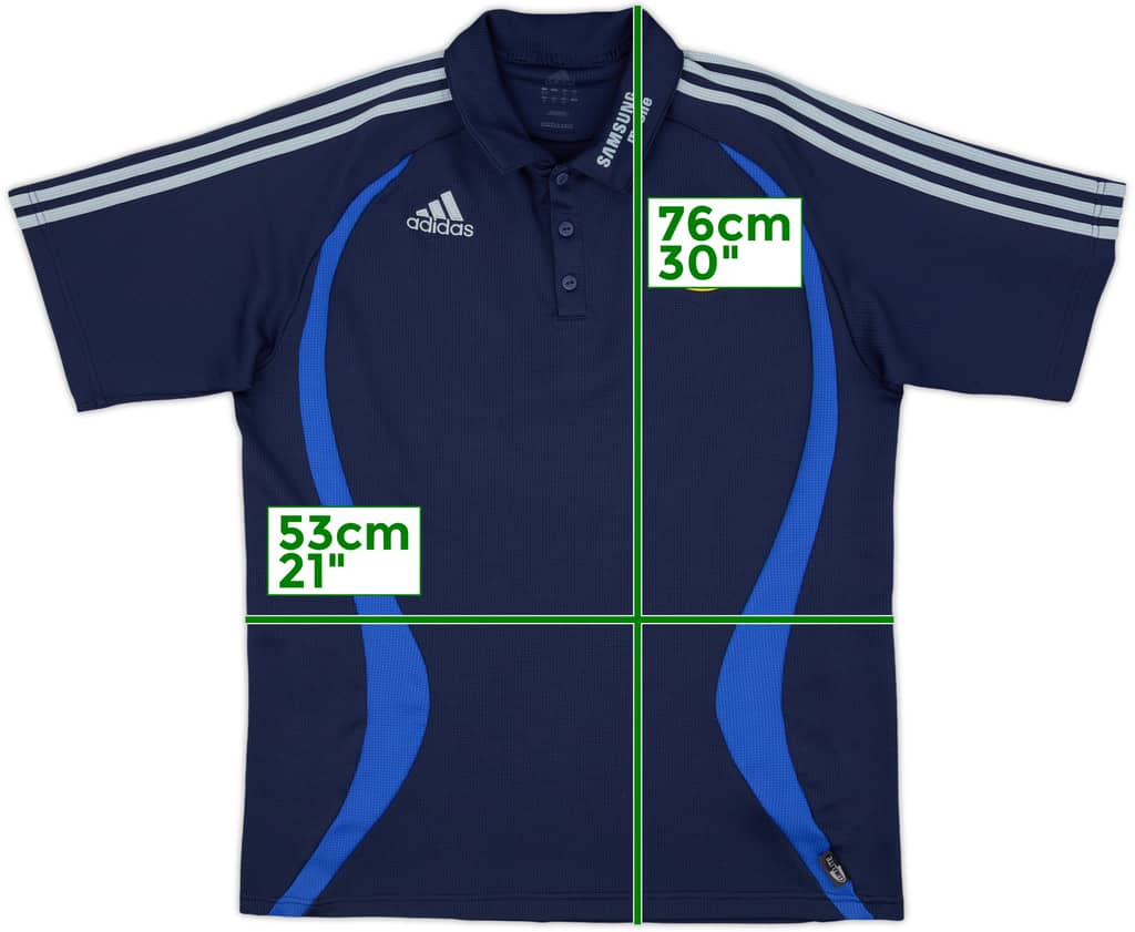 2006-07 Chelsea adidas Polo Shirt - 8/10 - (L)