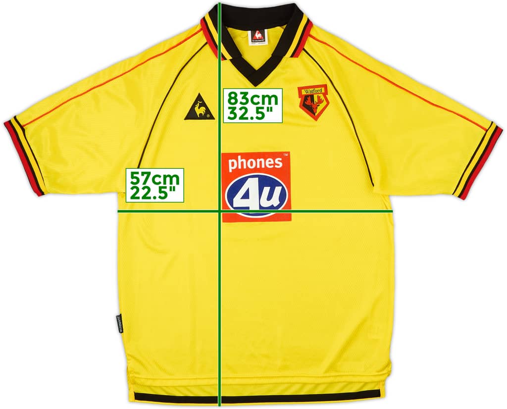 1999-01 Watford Home Shirt - 9/10 - (M)