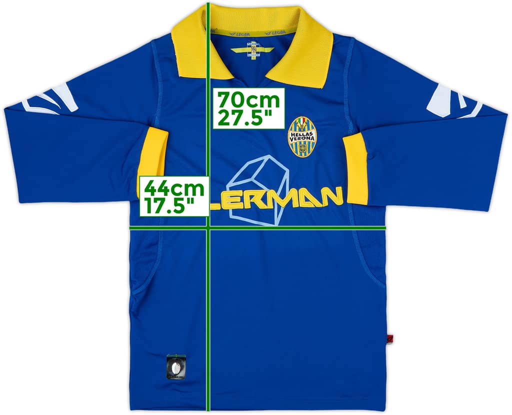 2005-06 Hellas Verona Home L/S Shirt - 9/10 - (S)